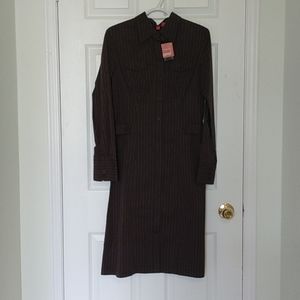 NWT ESPRIT Button Down Shirt Dress 6